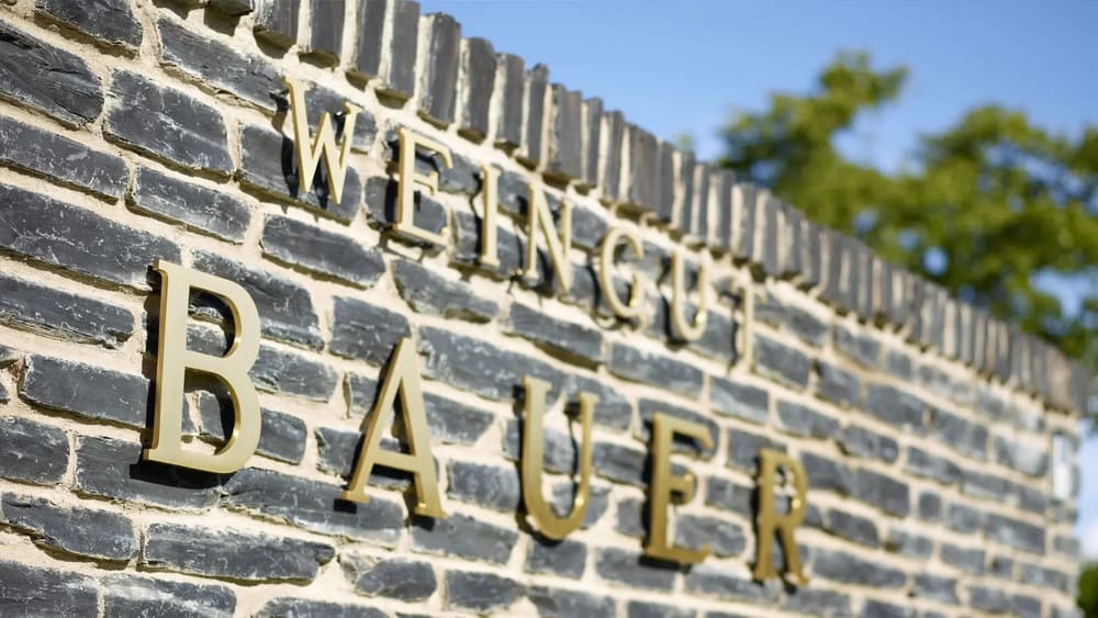 Muren ved Weingut Bauer i Mülheim. Foto: Weingut Bauer.
